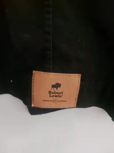 Chaqueta negra Robert Lewis hombre  de algodón - miniatura 3