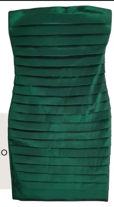 Vestido verde elegante de fiesta - miniatura 1