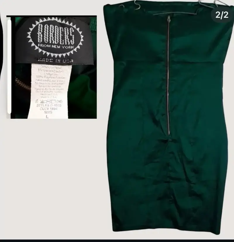 Vestido verde elegante de fiesta - 2
