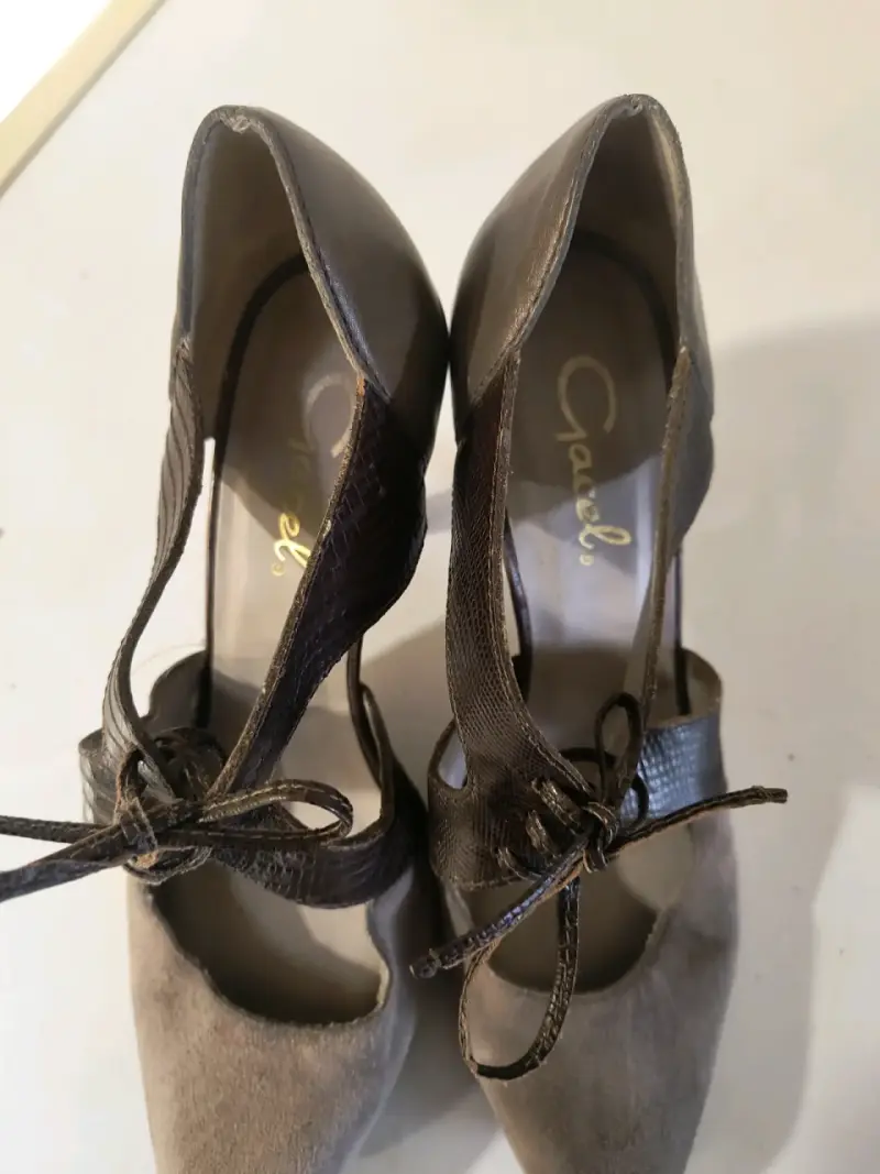 Zapatos de tacón gris con diseño elegante Gacel - 5