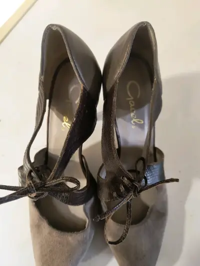 Zapatos de tacón gris con diseño elegante Gacel - miniatura 5