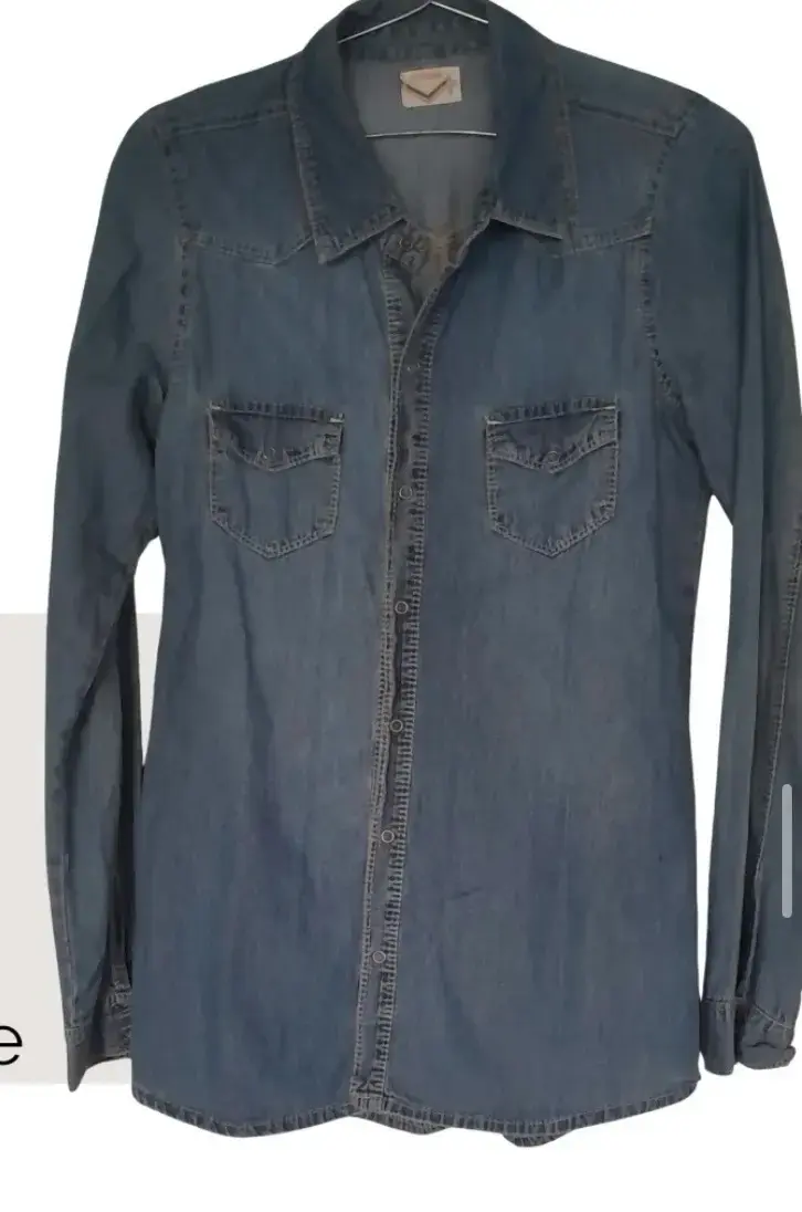 Camisa de mezclilla azul mujer - 1