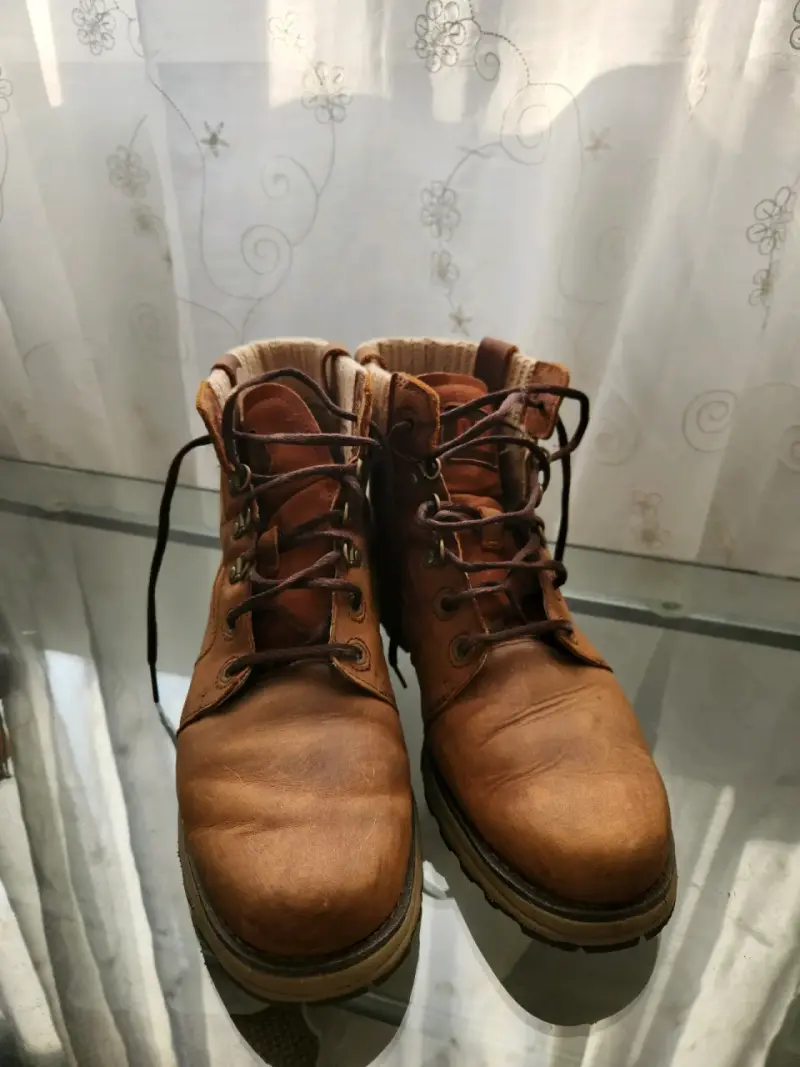 Botas de cuero marrón para hombre