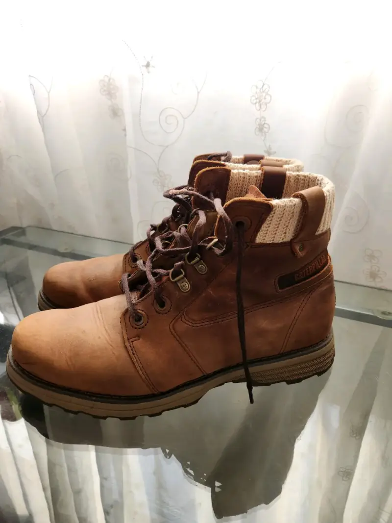 Botas de cuero marrón para hombre - 2