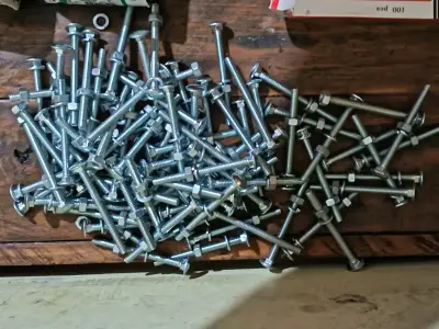 Tornillos hexagonales de acero galvanizado - miniatura 1