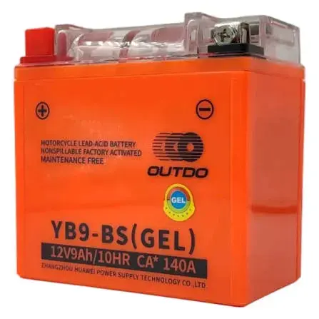 Batería de gel para motocicleta Outdo YB9-BS