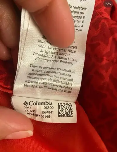 Parka Columbia Omni-Tech roja mujer - miniatura 5