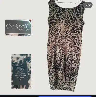 Vestido animal print sin mangas - miniatura 2