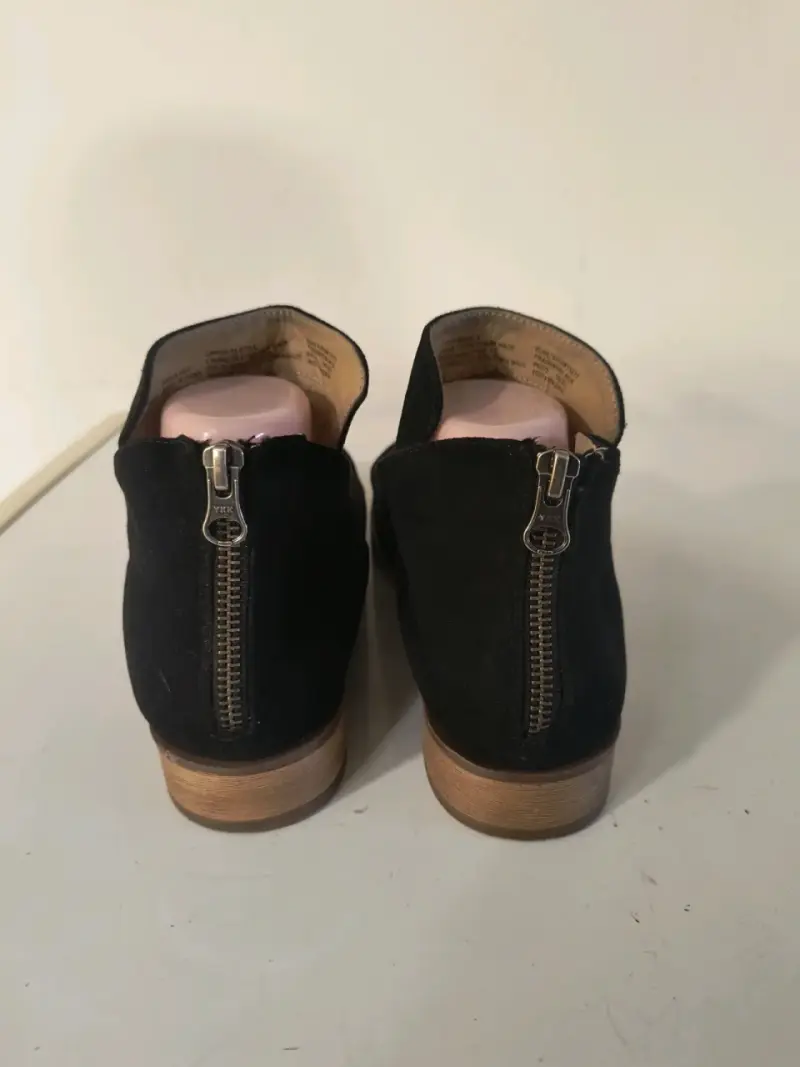 Botines de gamuza negros con cierre trasero - 2