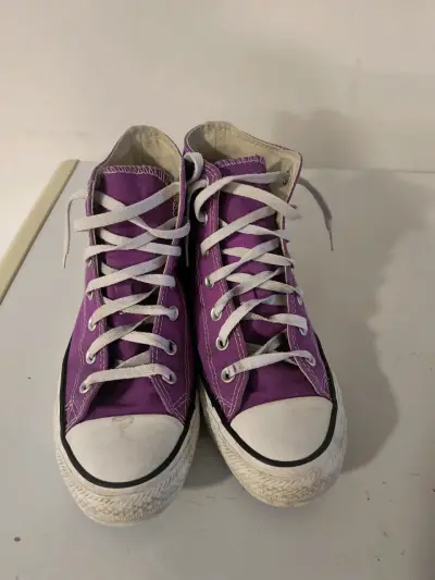 Zapatillas altas moradas estilo urbano Converse - miniatura 3
