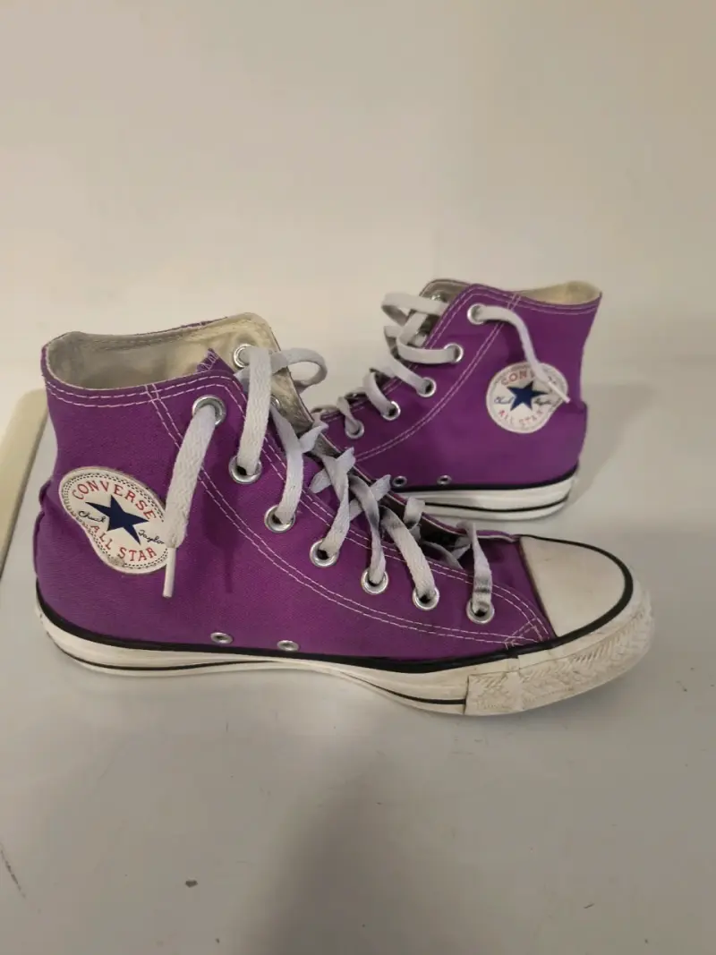 Zapatillas altas moradas estilo urbano Converse - 4