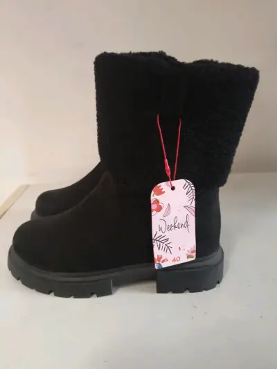 Botas negras de invierno Weekend talla 40 - miniatura 1