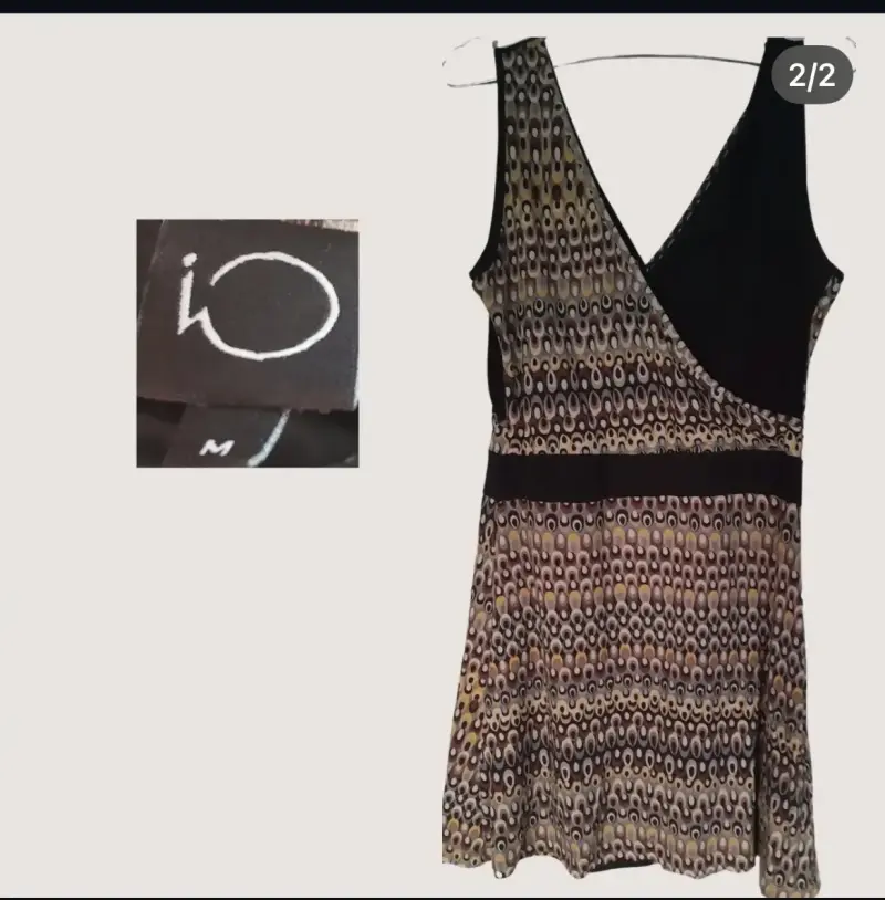 Vestido estampado sin mangas - 2