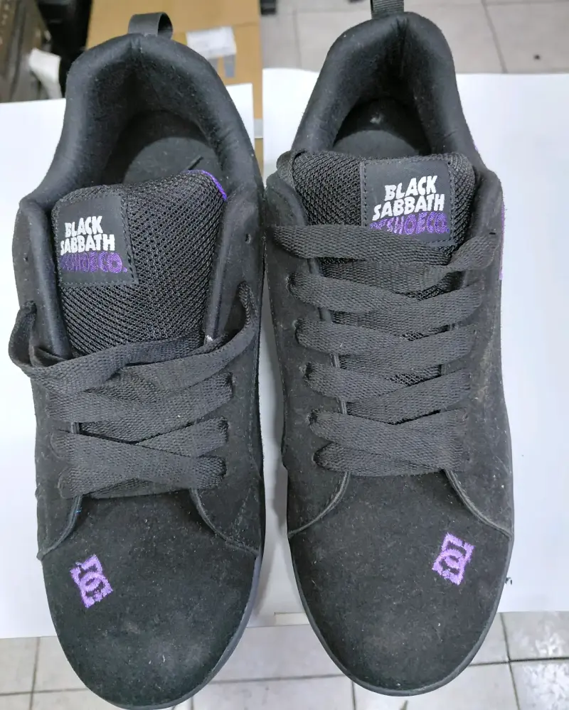 Zapatillas de skate negras y moradas - 2