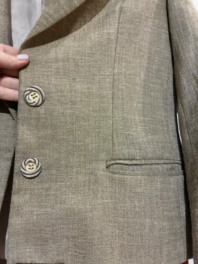 Blazer Ma Griffe,  beige de mujer con dos botones - miniatura 3
