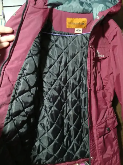 Parka impermeable burdeo marca Trapanda - miniatura 2