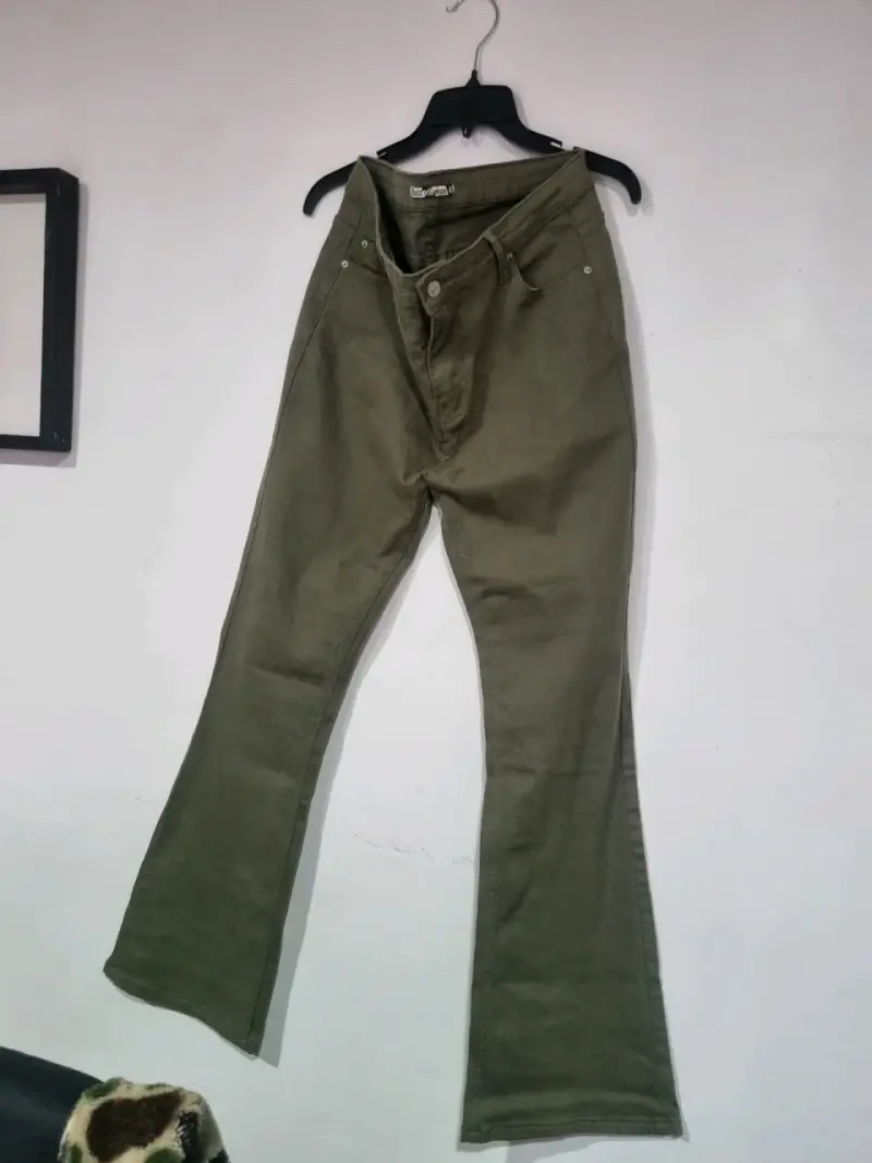 Jeans ajustados azul oscuro para mujer - 2