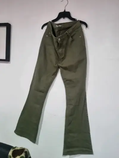 Jeans ajustados azul oscuro para mujer - miniatura 2