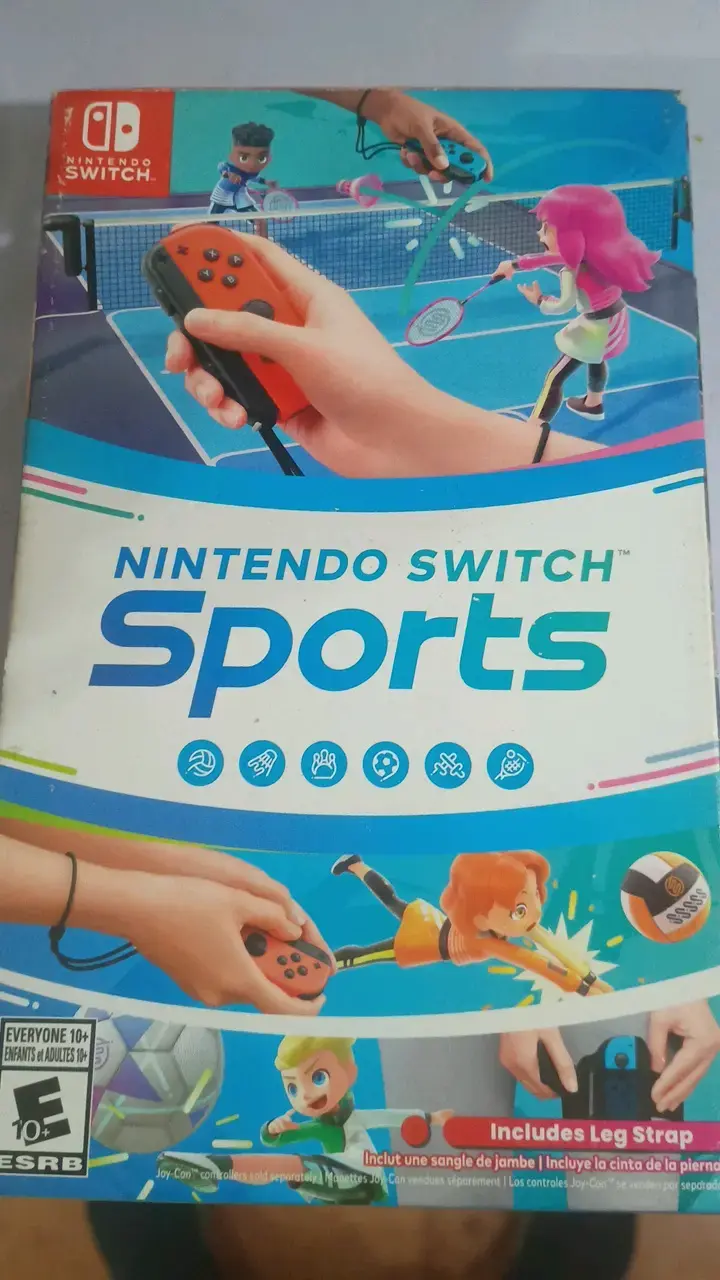 Nintendo Switch Sports con cinta para pierna