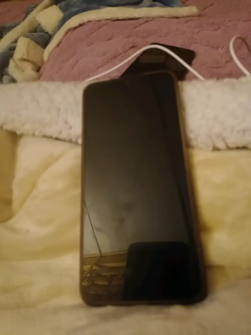 Smartphone con pantalla grande y funda - 4