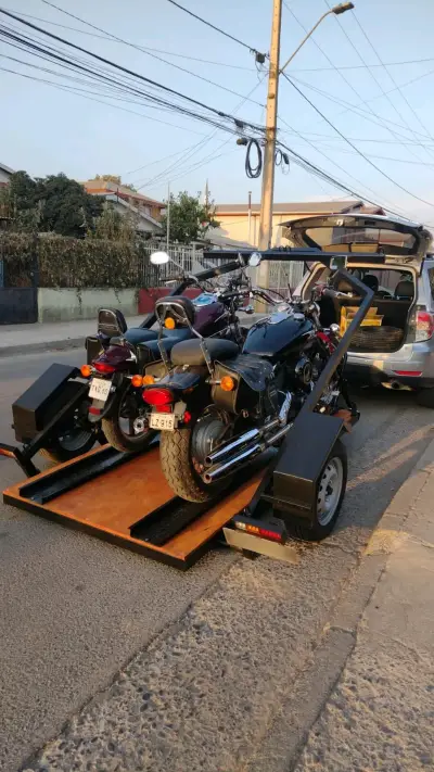 Remolque para motos con rampa incluida - miniatura 2
