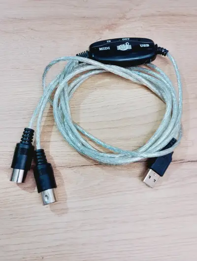 Cable adaptador MIDI a USB para conexión musical - miniatura 1