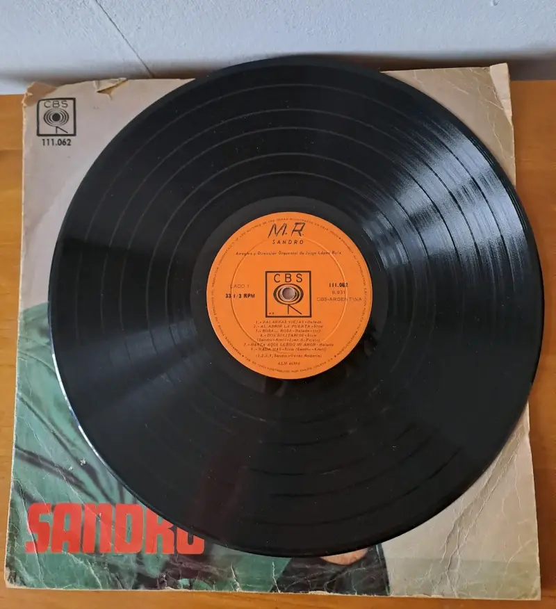 Vinilo LP de Sandro con portada original - 6