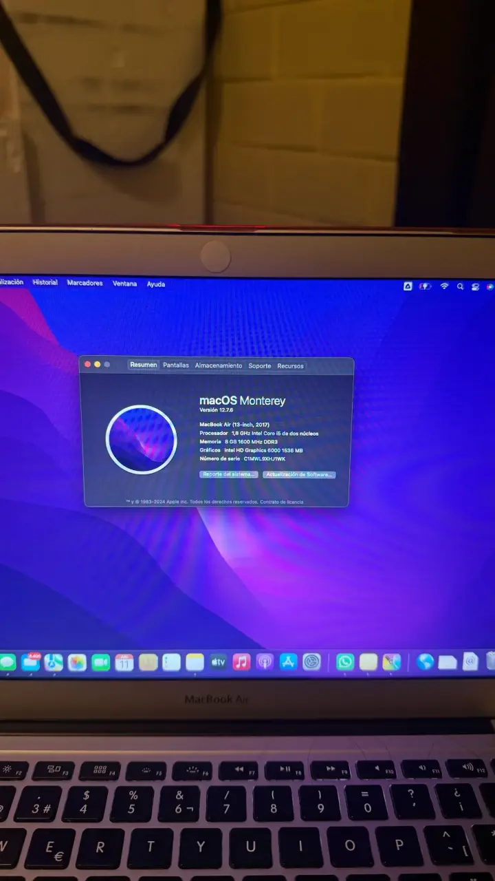 MacBook Air 2017 con macOS Monterey - 5