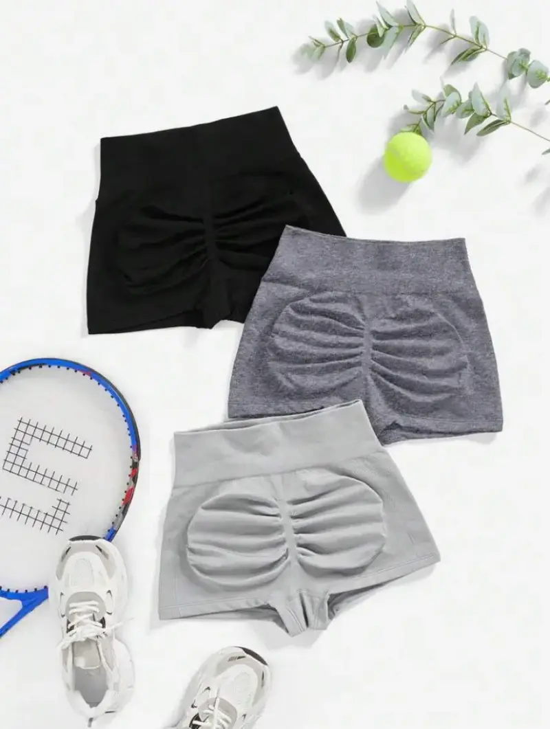 Shorts deportivos de compresión para mujer - 1