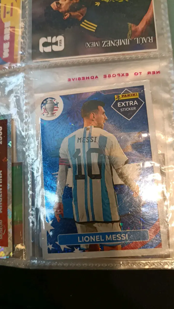 Lámina Panini Lionel Messi Copa América