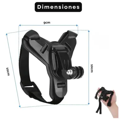 Soporte de cámara para casco de motocicleta - miniatura 3