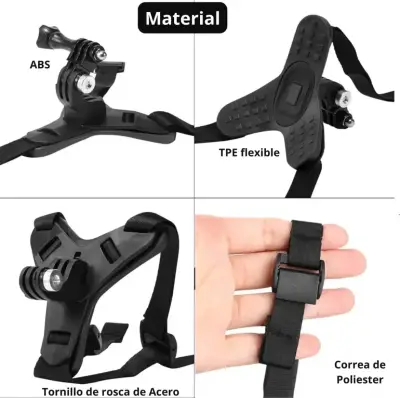 Soporte de cámara para casco de motocicleta - miniatura 4