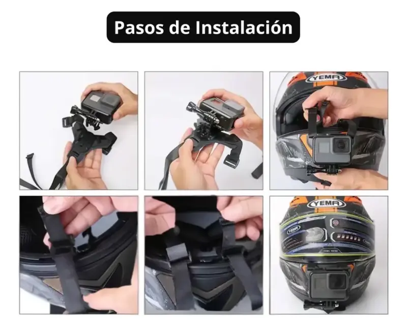 Soporte de cámara para casco de motocicleta - 5
