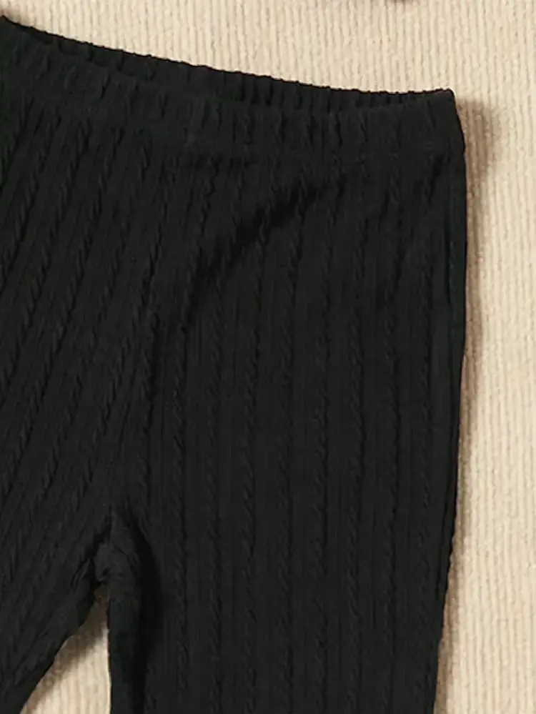 Conjunto para niña con top cruzado - 3