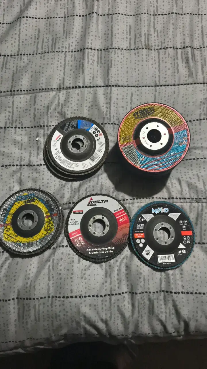 Set de discos abrasivos para amoladora