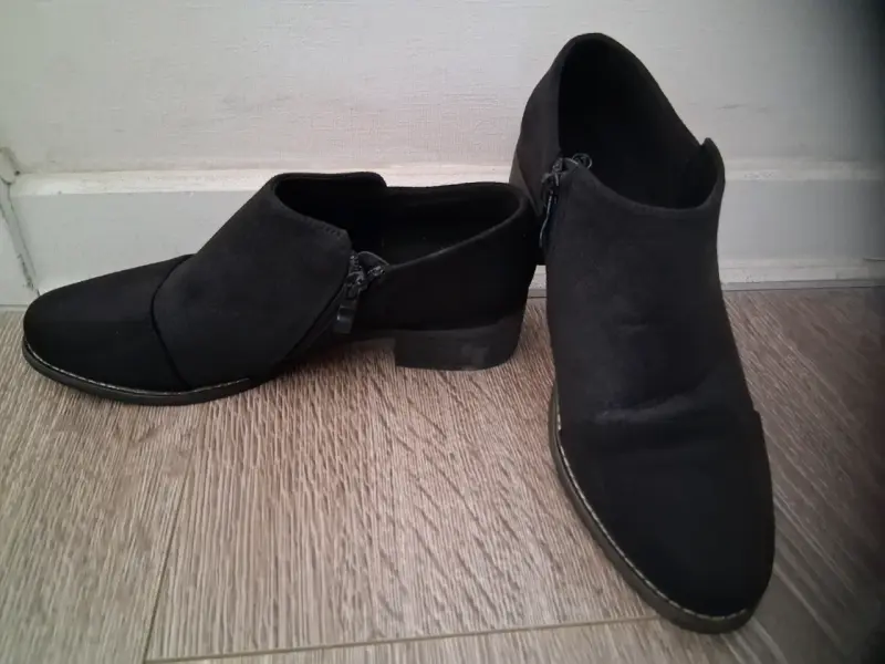 Zapatos gamuza negros