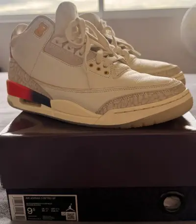 Zapatillas Air Jordan 3 Retro SP blancas - miniatura 1