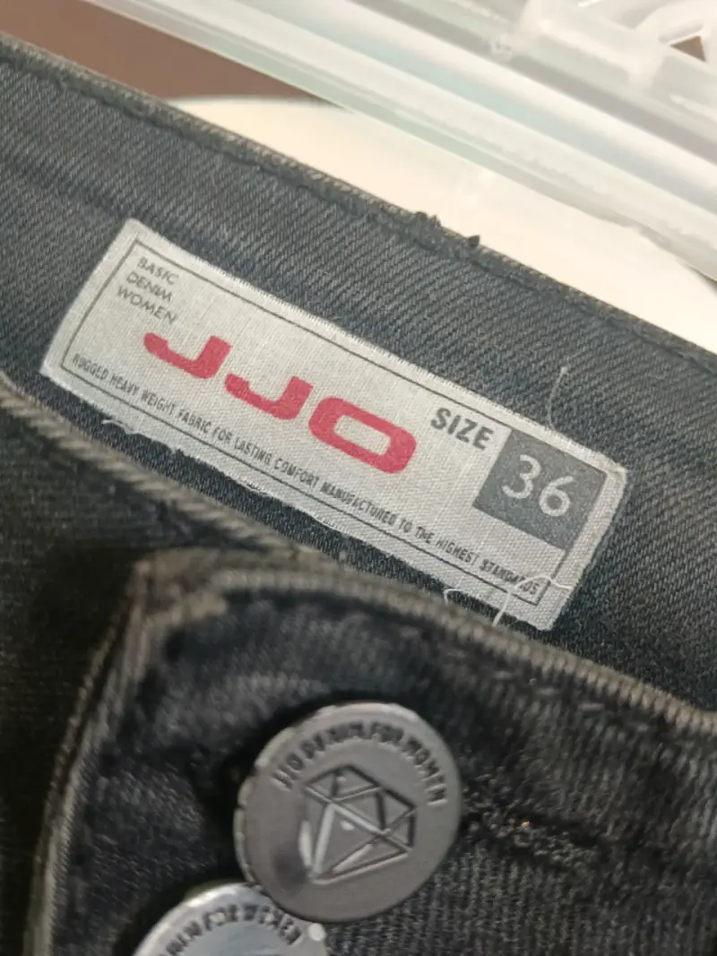 Jeans negros ajustados JJO para mujer - 2