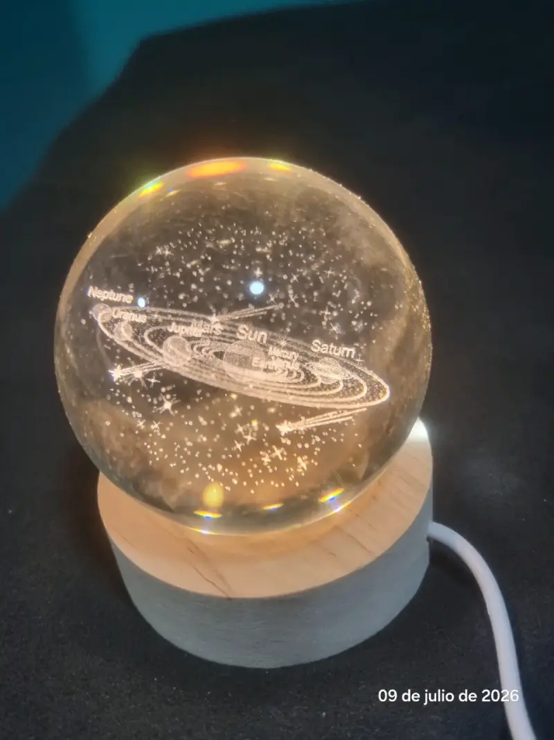 Lámpara decorativa de cristal 3d - 3
