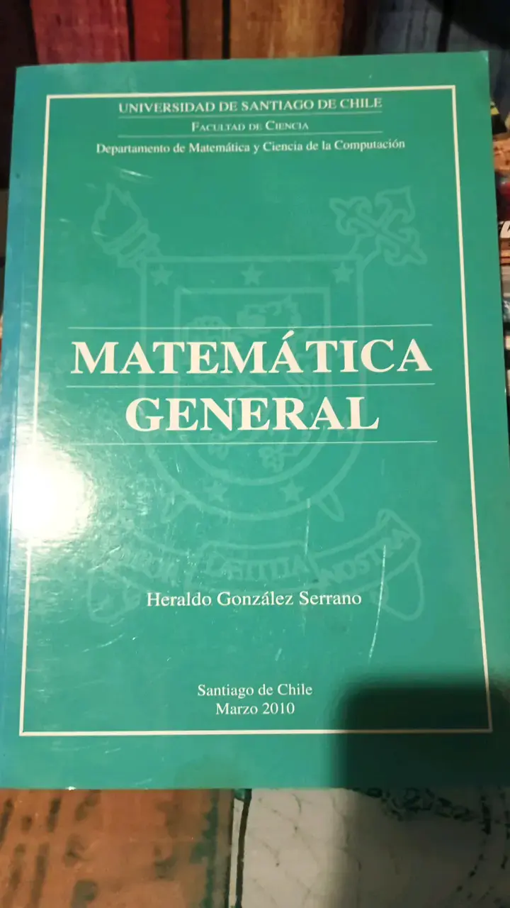 Libro Matemática General de Heraldo González