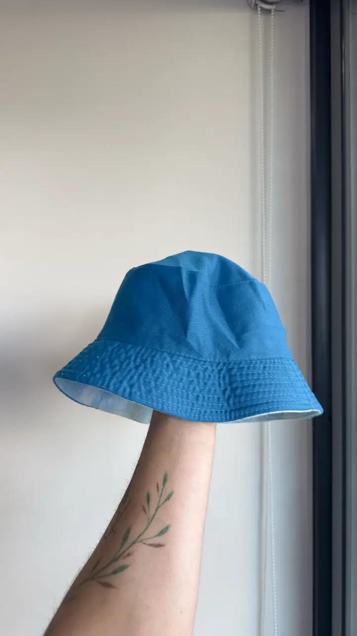 Sombrero bucket azul unisex - 1