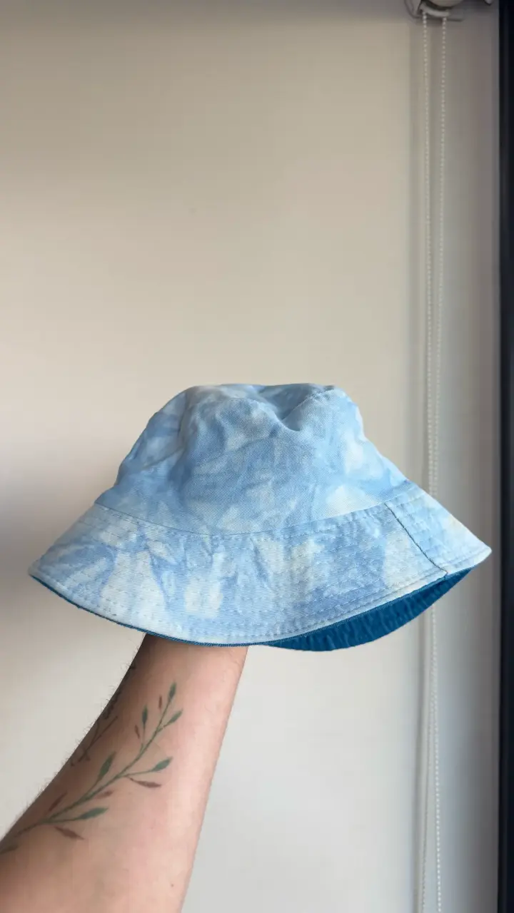 Sombrero bucket azul unisex - 2