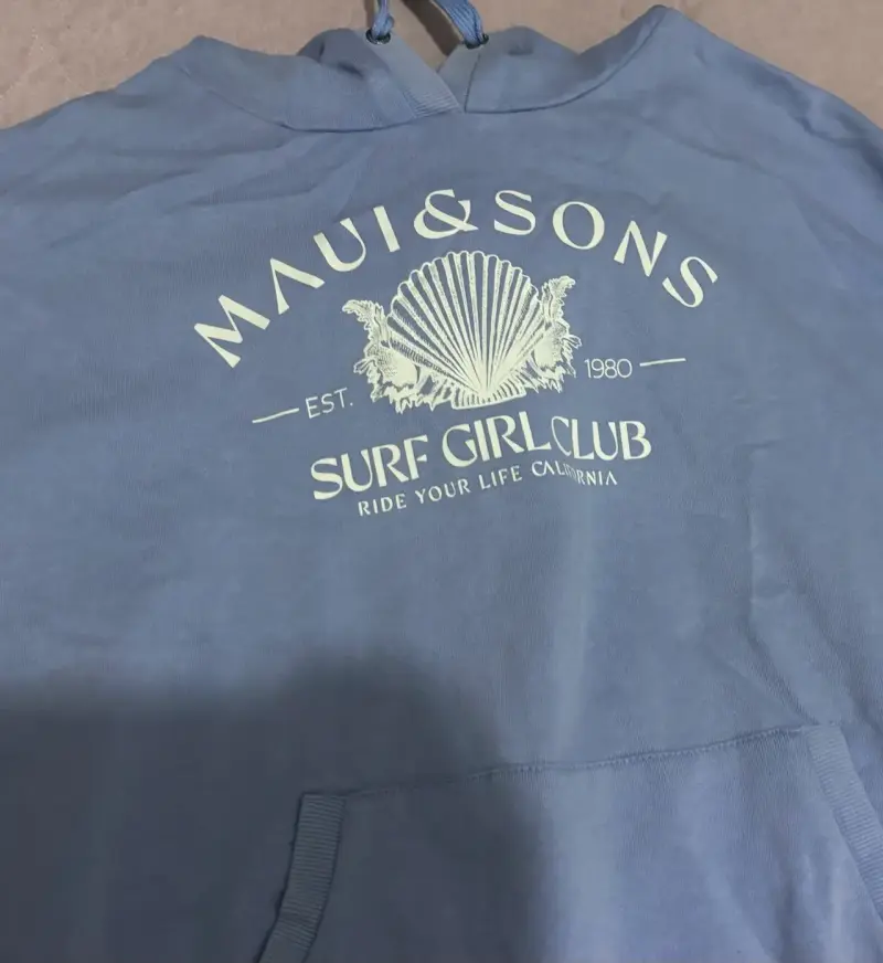 Polerón azul Maui & Sons con capucha - 3
