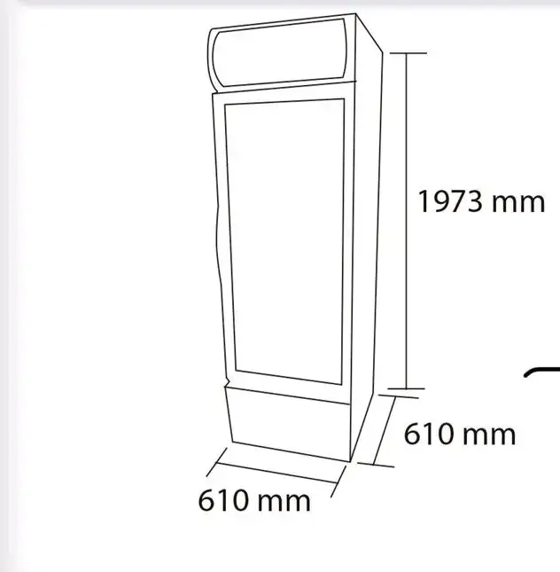 Refrigerador vitrina vertical Midas - 2
