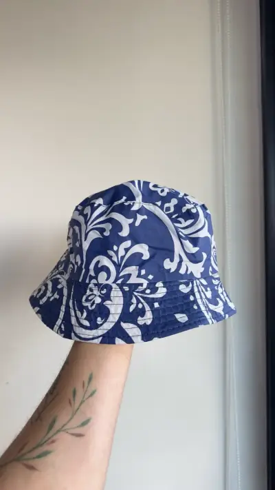 Sombrero bucket blanco unisex - miniatura 2