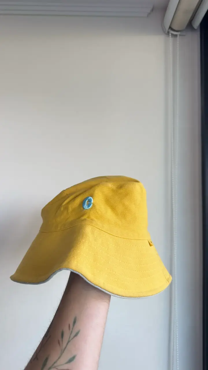 Sombrero bucket gris unisex - 2