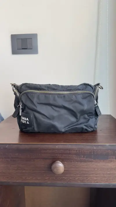 Bolso negro Bimba y Lola con cierre - miniatura 1
