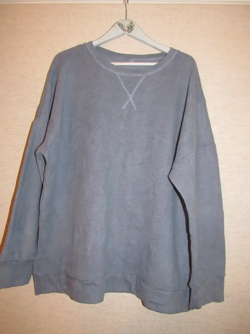 poleron pijama gris de algodón para hombre