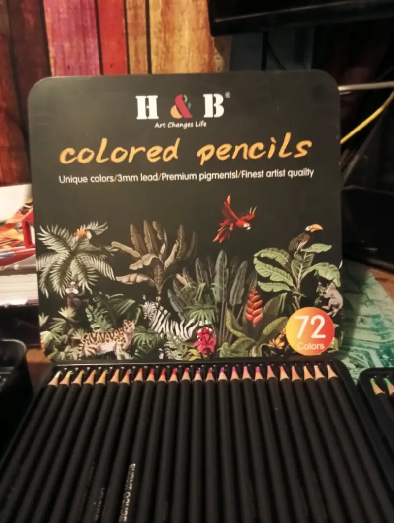 Set de lápices de colores H&B 72 tonos - 1