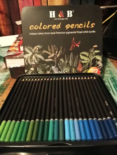 Set de lápices de colores H&B 72 tonos - miniatura 4